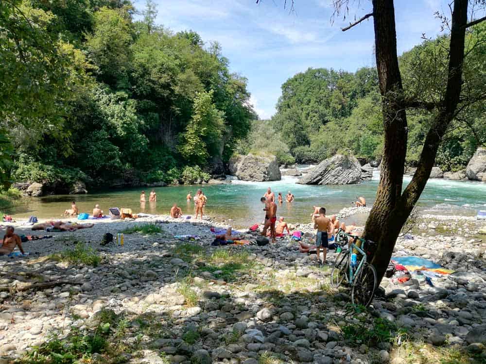 Spiaggia naturista Porto d'Adda Lecco