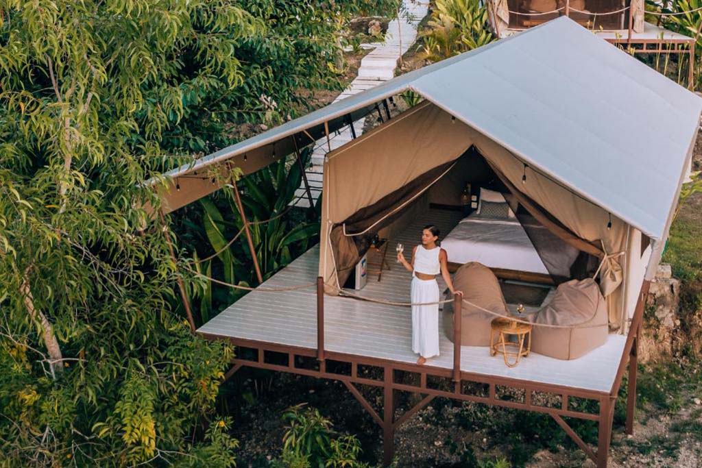 Autentik Penida Glamping esterno tenda